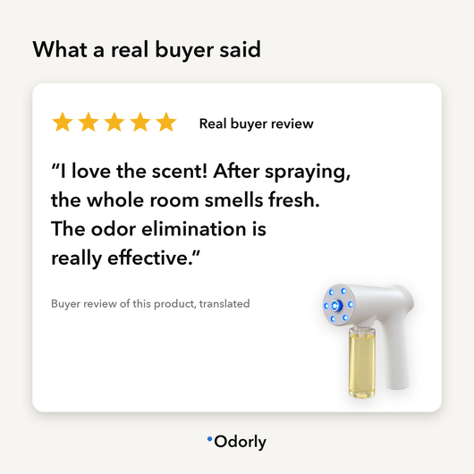 A real buyer review of the odor mist gun